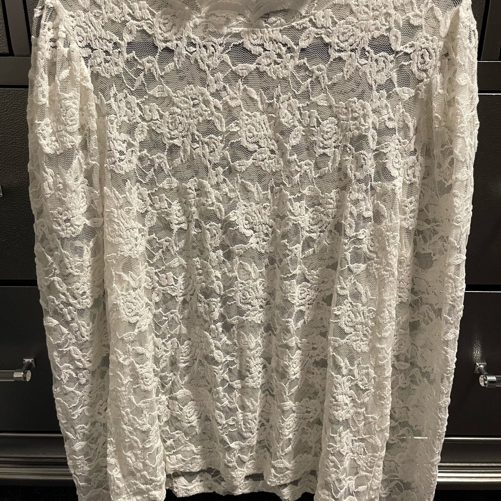 Fashion nova NWOT white lace